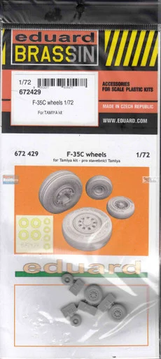 EDU672429 1:72 Eduard Brassin F-35C Lightning II Wheels (TAM kit)