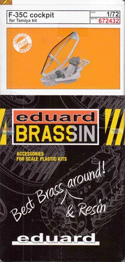 EDU672432 1:72 Eduard Brassin F-35C Lightning Cockpit Set (TAM kit)