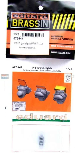 EDU672447 1:72 Eduard Brassin P-51D Mustang Gun Sights (ARM kit)