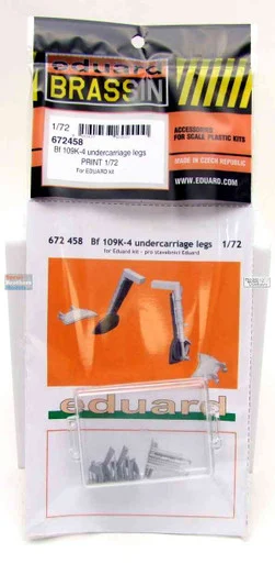 EDU672458 1:72 Eduard Brassin Bf109K-4 Undercarriage Legs (EDU kit)