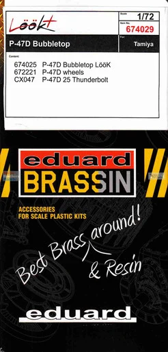 EDU674029 1:72 Eduard LookPlus - P-47D Thunderbolt Bubbletop (TAM kit)