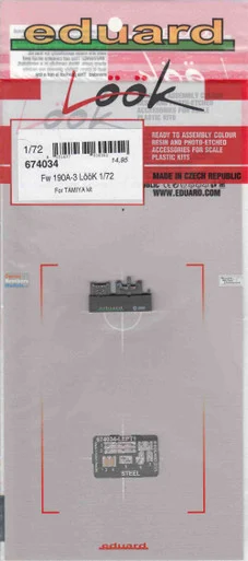 EDU674034 1:72 Eduard Look - Fw190A-3 (TAM kit)