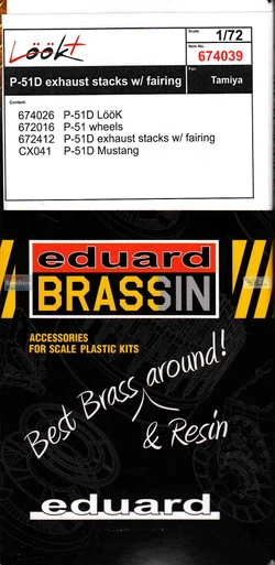 EDU674039 1:72 Eduard LookPlus - P-51D Mustang [Exhaust Stacks with Fairing] (TAM kit)