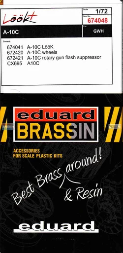 EDU674048 1:72 Eduard LookPlus - A-10C Thunderbolt II (GWH kit)
