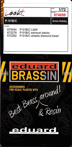 EDU674050 1:72 Eduard LookPlus - P-51B P-51C Mustang Detail Set (ARM kit)