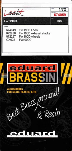 EDU674059 1:72 Eduard LookPlus - Fw190D Detail Set (IBG kit)