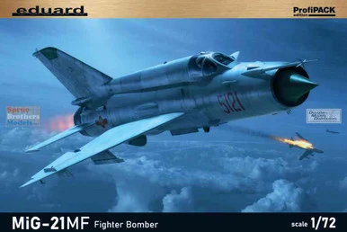 EDU70142 1:72 Eduard MiG-21MF Fishbed Fighter-Bomber ProfiPACK Edition