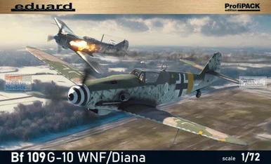 EDU70164 1:72 Eduard Bf109G-10 WNF/Diana ProfiPACK Edition