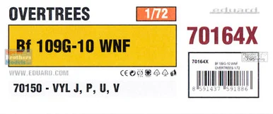 EDU70164X 1:72 Eduard Bf109G-10 WNF OVERTREES