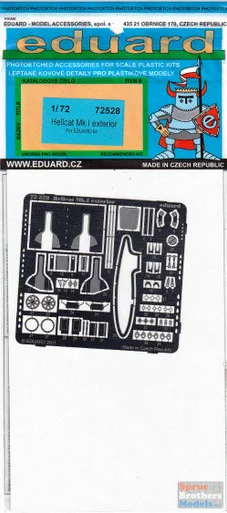 EDU72528 1:72 Eduard PE - Hellcat Mk I Exterior Detail Set (EDU kit) #72528