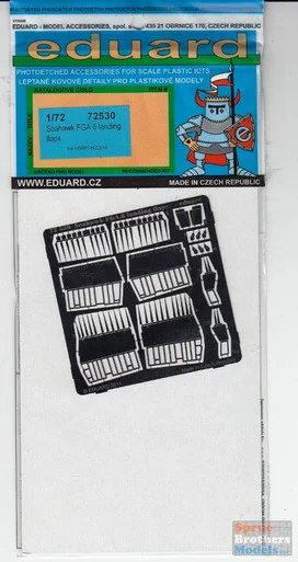 EDU72530 1:72 Eduard PE - Seahawk FGA.6 Landing Flaps Set (HBS kit) #72530