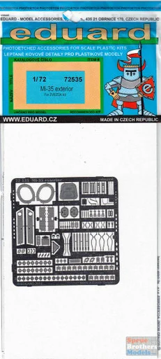EDU72535 1:72 Eduard PE - Mi-35 Hind Detail Set (ZVE kit) #72535