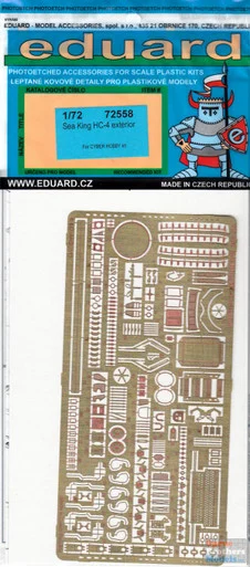 EDU72558 1:72 Eduard PE - Sea King HC.4 Exterior Set (CHC kit)