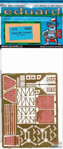 EDU72595 1:72 Eduard PE - Stirling Mk.IV Exterior Detail Set (ITA kit)