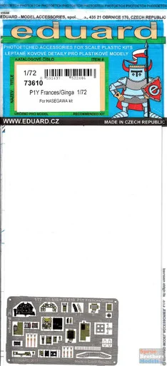 EDU73610 1:72 Eduard Color PE - P1Y Frances / Ginga Detail Set (HAS kit)