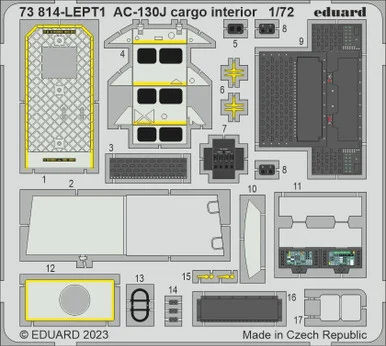 1/72 Eduard AC-130J cargo interior