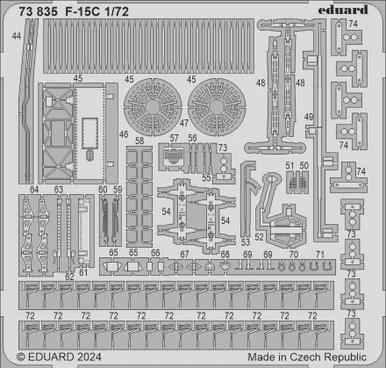 1/72 Eduard F-15C Photo Etch set for FINE MOLDS