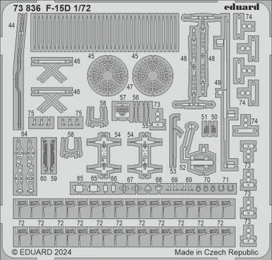 1/72 Eduard F-15D Photo Etch set for FINE MOLDS