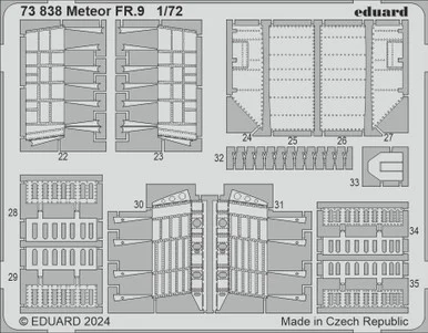 1/72 Eduard Meteor FR.9 Photo etched set for AIRFIX