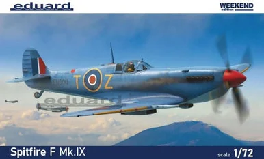 1/72 WWII Spitfire F Mk IX British Fighter (Plastic Kit) - Eduard