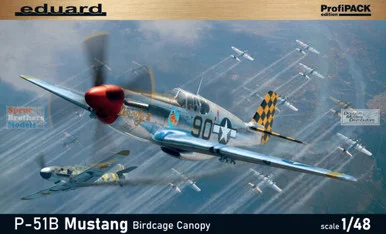 EDU82107 1:48 Eduard P-51B Mustang Birdcage Canopy [ProfiPack Edition]