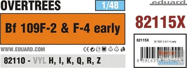 EDU82115X 1:48 Eduard Bf 109F-2 & F-4 Early OVERTREES