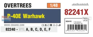 EDU82241X 1:48 Eduard P-40E Warhawk OVERTREES