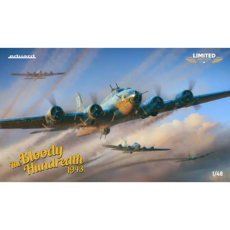 The Bloody Hundredth 1943 B-17F Flying Fortress - 1/48 Model kit