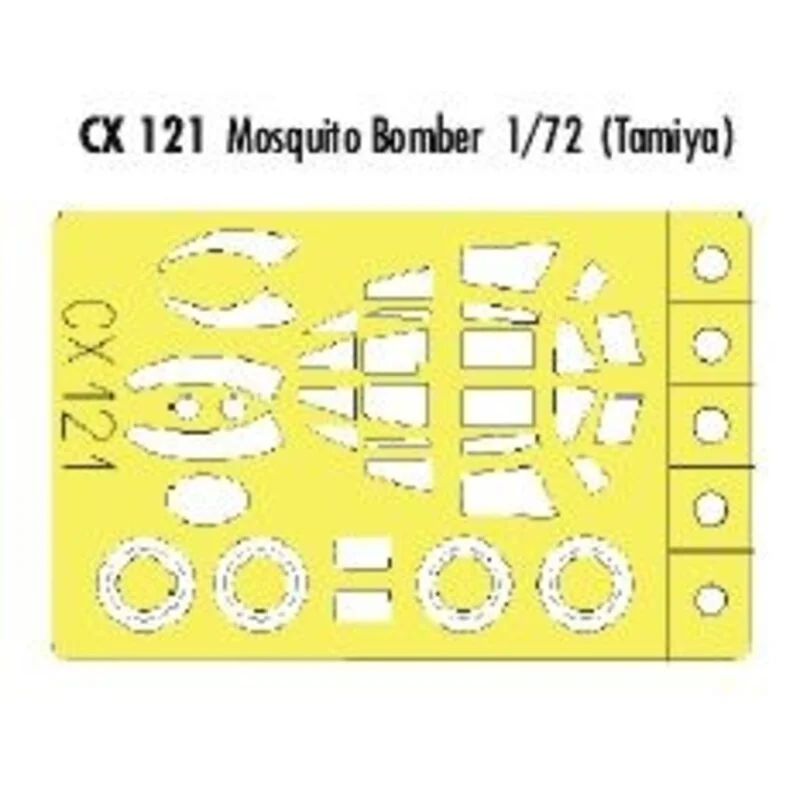 de Havilland Mosquito bomber (designed to be assembled with model kits from Tamiya) (made from yellow Kabuki tape produced in Ja - Eduard