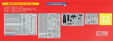 EDUBIG49253 1:48 Eduard BIG ED Hawker Hunter F.5 Color PE Super Set (AFX kit)