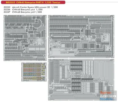 EDUBIG5352 1:350 Eduard BIG ED USS Enterprise CVN-65 Part 2 PE Super Set (TAM kit)