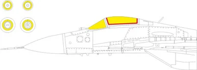1/72 Eduard MiG-29 9-19 SMT CS657 Masks