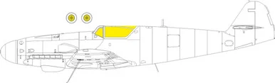 1/48 Eduard Bf 109K-4 EX1002 Masks
