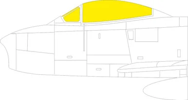 1/48 Eduard F-86A TFace MASK for CLEAR PROP