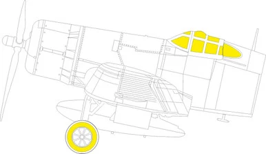 1/48 Eduard F4U-2 TFace MASK for HOBBY BOSS