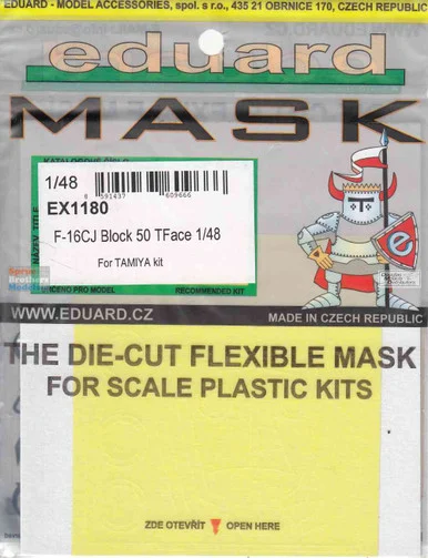EDUEX1180 1:48 Eduard Mask - F-16CJ Block 50 Falcon TFACE (TAM kit)