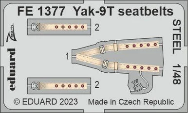 1/48 Eduard Yak-9T seatbelts STEEL
