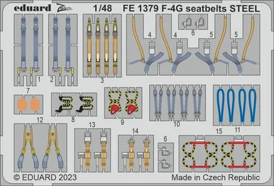 1/48 Eduard F-4G seatbelts STEEL
