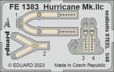 1/48 Eduard Hurricane Mk.IIc seatbelts STEEL