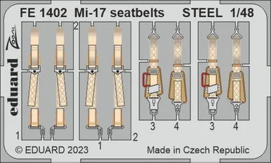 1/48 Eduard Mi-17 seatbelts STEEL Zoom set