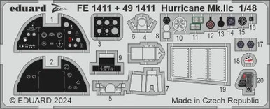 1/48 Eduard Hurricane Mk.Iic FE1411 Zoom set
