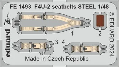 1/48 Eduard F4U-2 seatbelrs STEEL Zoom set for HOBBY BOSS