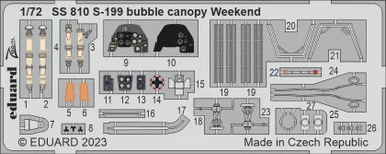 1/72 Eduard S-199 bubble canopy Weekend SS810