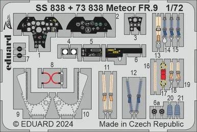 1/72 Eduard Meteor FR.9 Zoom set for AIRFIX