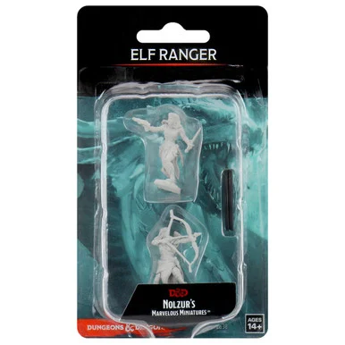 Wizkids 72638 Dungeons & Dragons Nolzur`s Marvelous Unpainted Miniatures: Elf Female Ranger