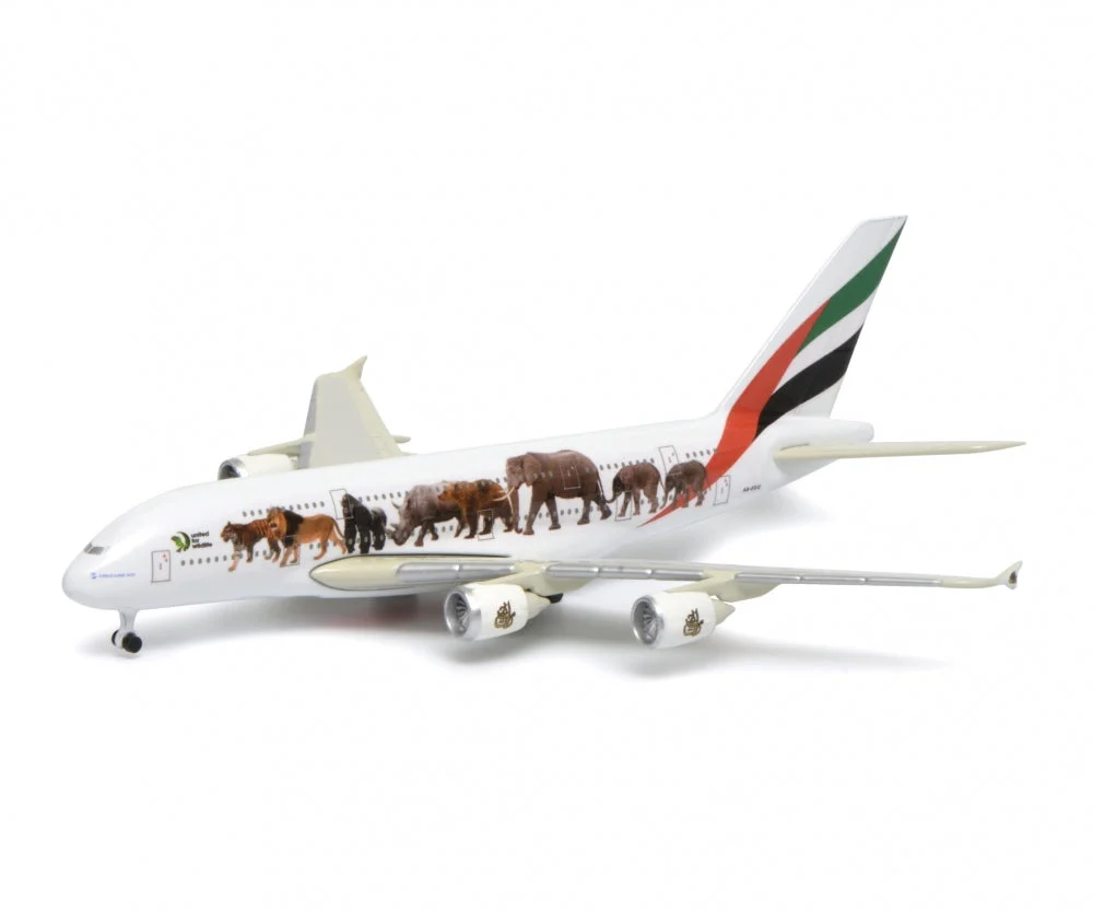 Airbus A380 Emirates “United for Wildlife” 1/600 Scale Diecast Model - Schuco