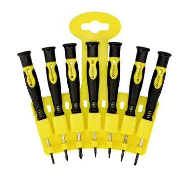 Enkay 7-Piece Precision Screwdriver Set (Metric) w/Torx, Slotted & Phillips