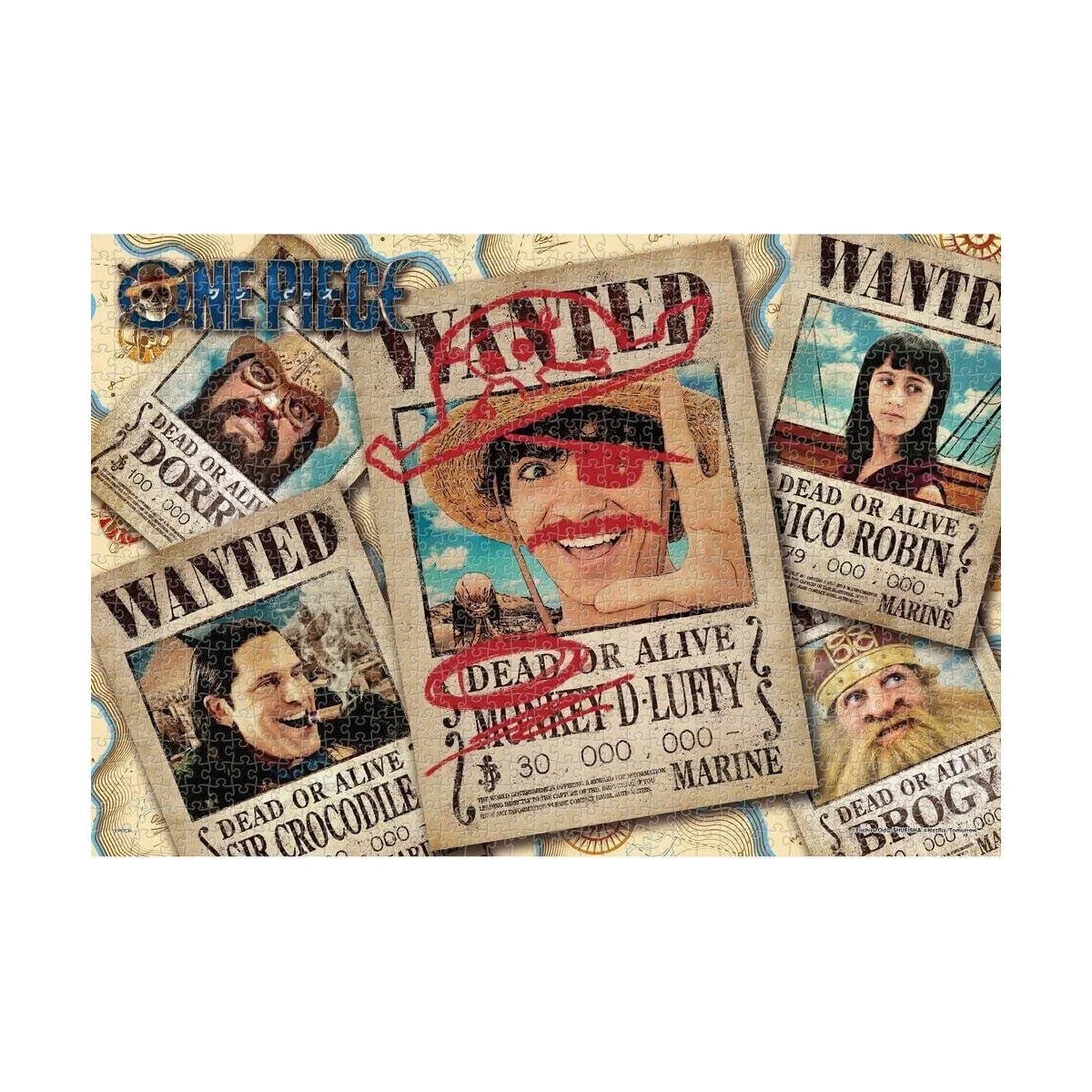 One Piece puzzle 1000 pieces Wanted - Epoch Toys