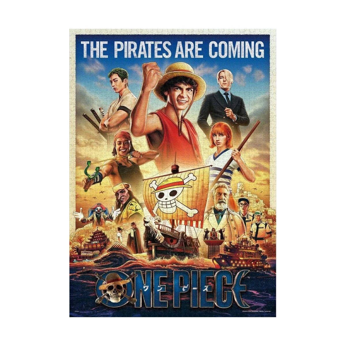 One Piece 2000 piece puzzle The Pirates Are Coming - Epoch Toys