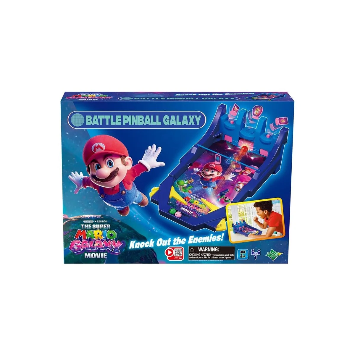 Super Mario game Galaxy Movie Battle Pinball Board game - Epoch Toys